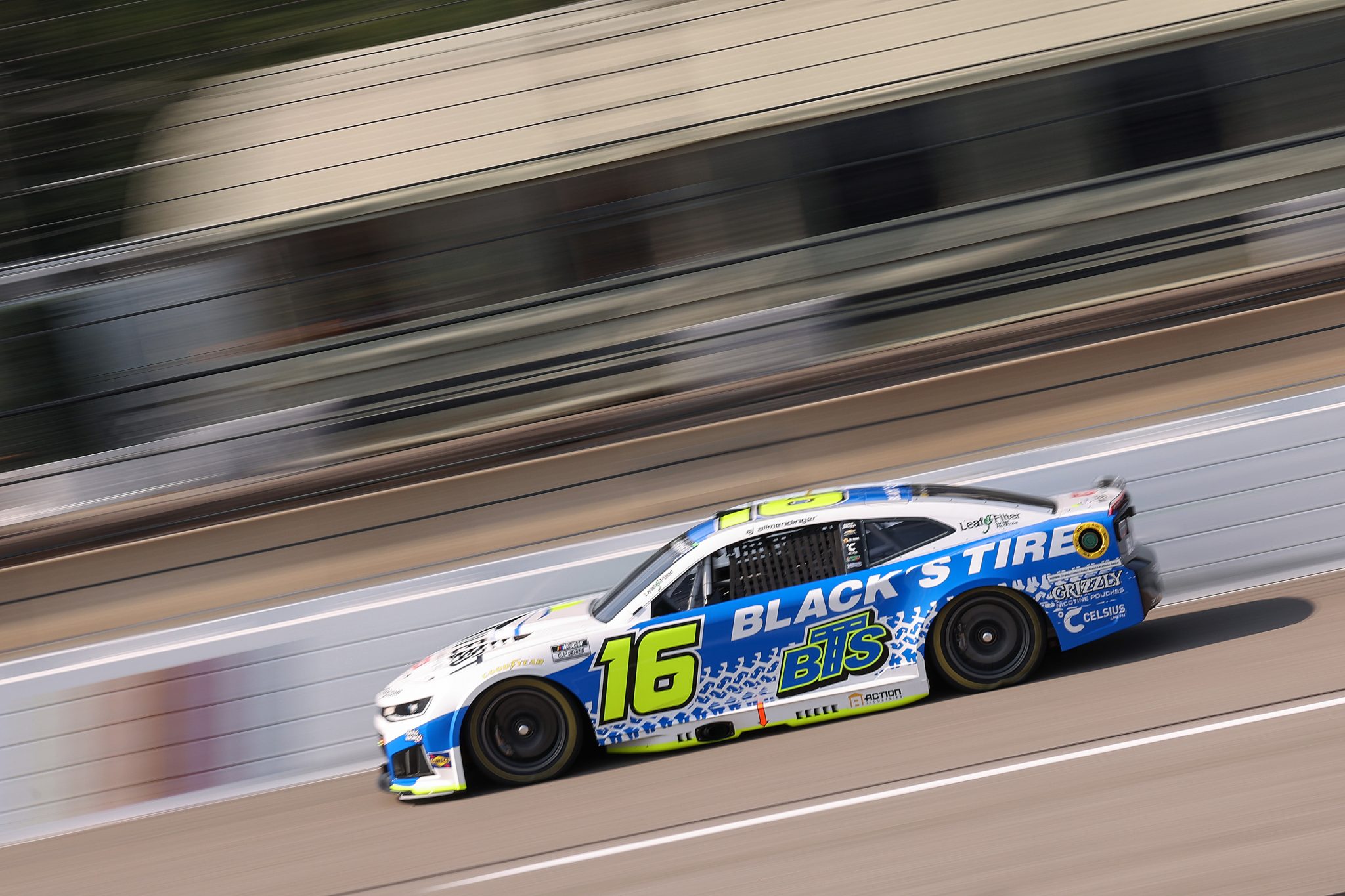RICHMOND, VIRGINIA - AUGUST 14: AJ Allmendinger, driver of the #16 Black's Tire/Down East Heat & Air Chevrolet, drives during practice for the NASCAR Cup Series Cook Out 400 at Richmond Raceway on August 14, 2026 in Richmond, Virginia. (Photo by David Jensen/Getty Images) | Getty Images