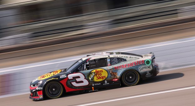 RICHMOND, VIRGINIA - AUGUST 14: Austin Dillon, driver of the #3 Bass Pro Shops/Winchester Chevrolet, drives during practice for the NASCAR Cup Series Cook Out 400 at Richmond Raceway on August 14, 2026 in Richmond, Virginia. (Photo by David Jensen/Getty Images) | Getty Images