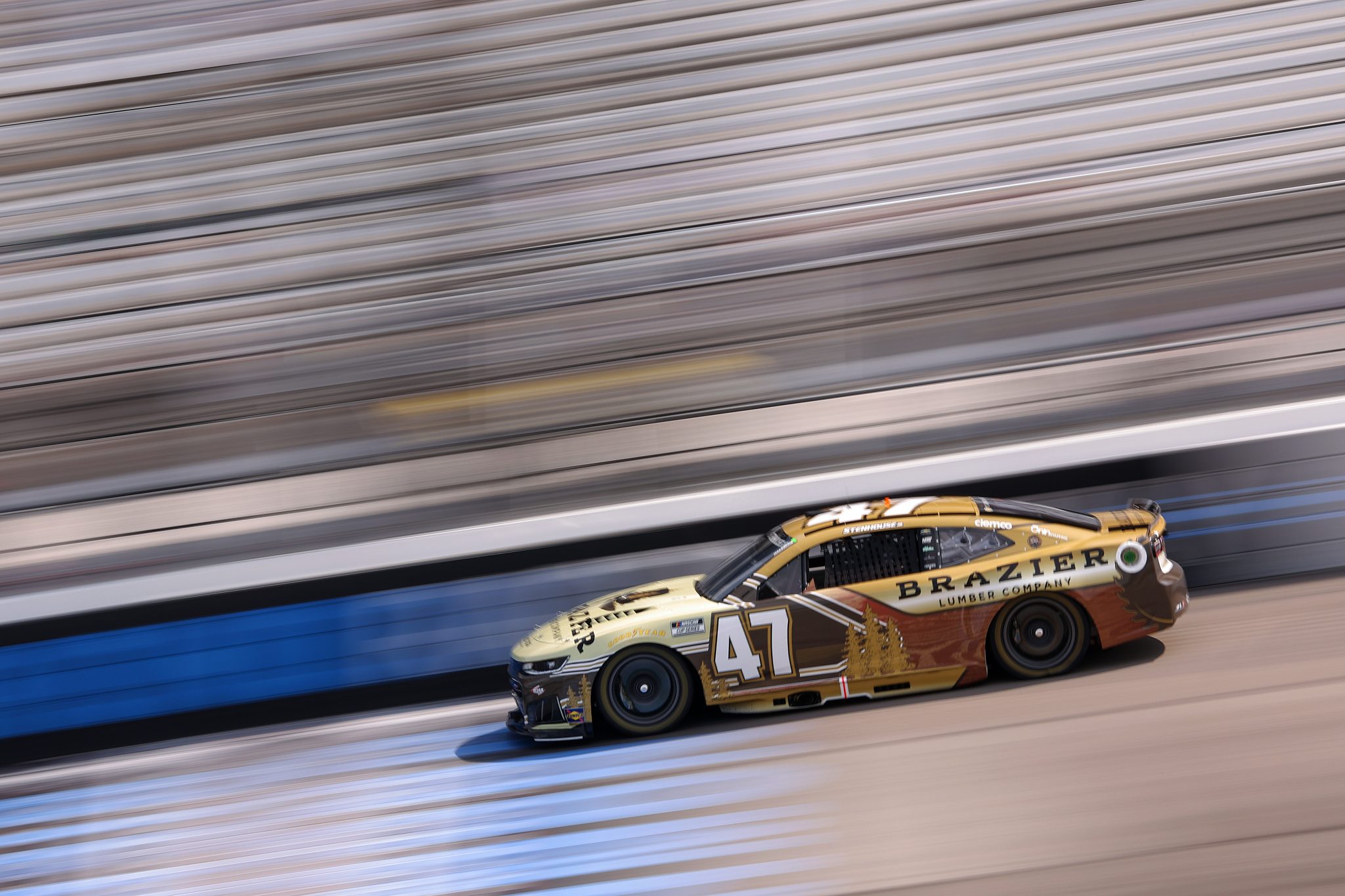 RICHMOND, VIRGINIA - AUGUST 14: Ricky Stenhouse Jr., driver of the #47 Brazier Lumber Company Chevrolet, drives during practice for the NASCAR Cup Series Cook Out 400 at Richmond Raceway on August 14, 2026 in Richmond, Virginia. (Photo by David Jensen/Getty Images) | Getty Images
