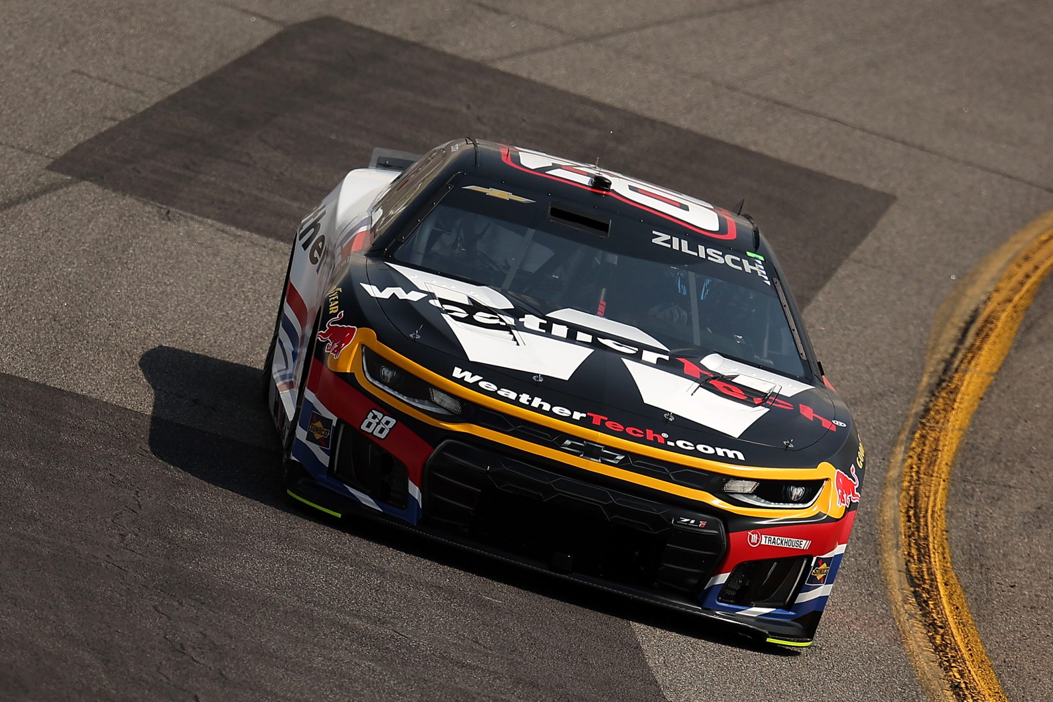RICHMOND, VIRGINIA - AUGUST 14: Connor Zilisch, driver of the #88 WeatherTech Chevrolet, drives during practice for the NASCAR Cup Series Cook Out 400 at Richmond Raceway on August 14, 2026 in Richmond, Virginia. (Photo by Jonathan Bachman/Getty Images) | Getty Images