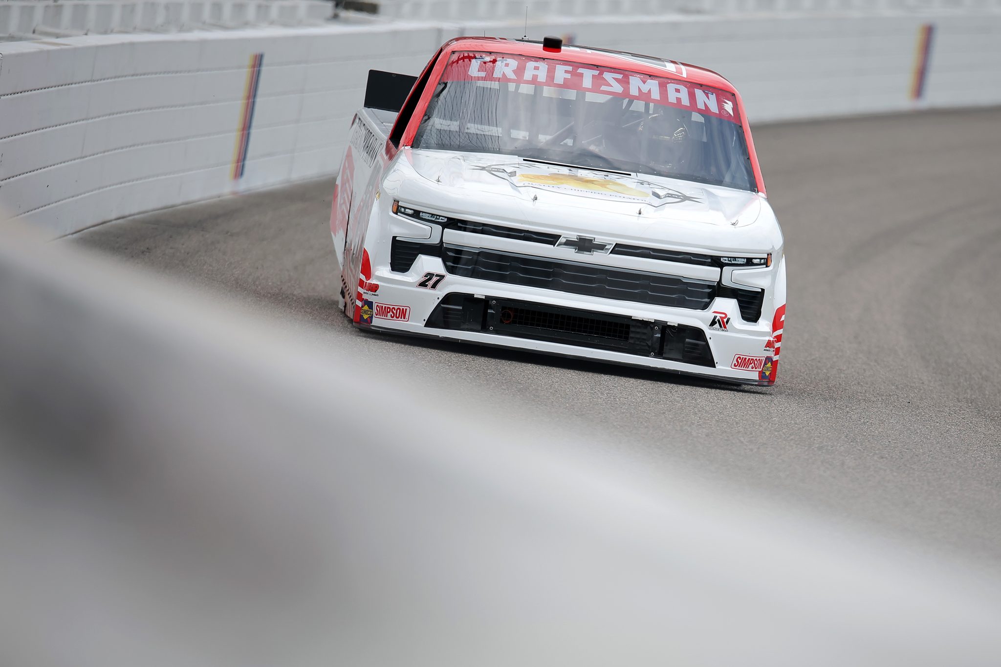 RICHMOND, VIRGINIA - AUGUST 14: Kasey Kleyn, driver of the #27 Thaemert Farms Chevrolet, drives during practice for the NASCAR Craftsman Truck Series    Black's Tire 250 presented by BTS Rewards at Richmond Raceway on August 14, 2026 in Richmond, Virginia. (Photo by Jonathan Bachman/Getty Images) | Getty Images