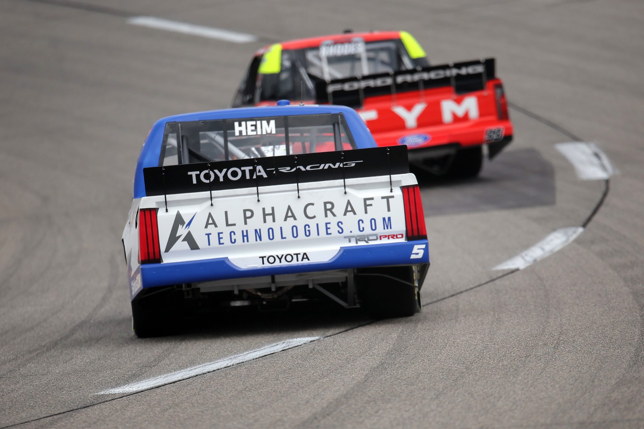 RICHMOND, VIRGINIA - AUGUST 14: Corey Heim, driver of the #5 Alpha Craft Toyota, drives during practice for the NASCAR Craftsman Truck Series Black's Tire 250 presented by BTS Rewards at Richmond Raceway on August 14, 2026 in Richmond, Virginia. (Photo by Jonathan Bachman/Getty Images) | Getty Images