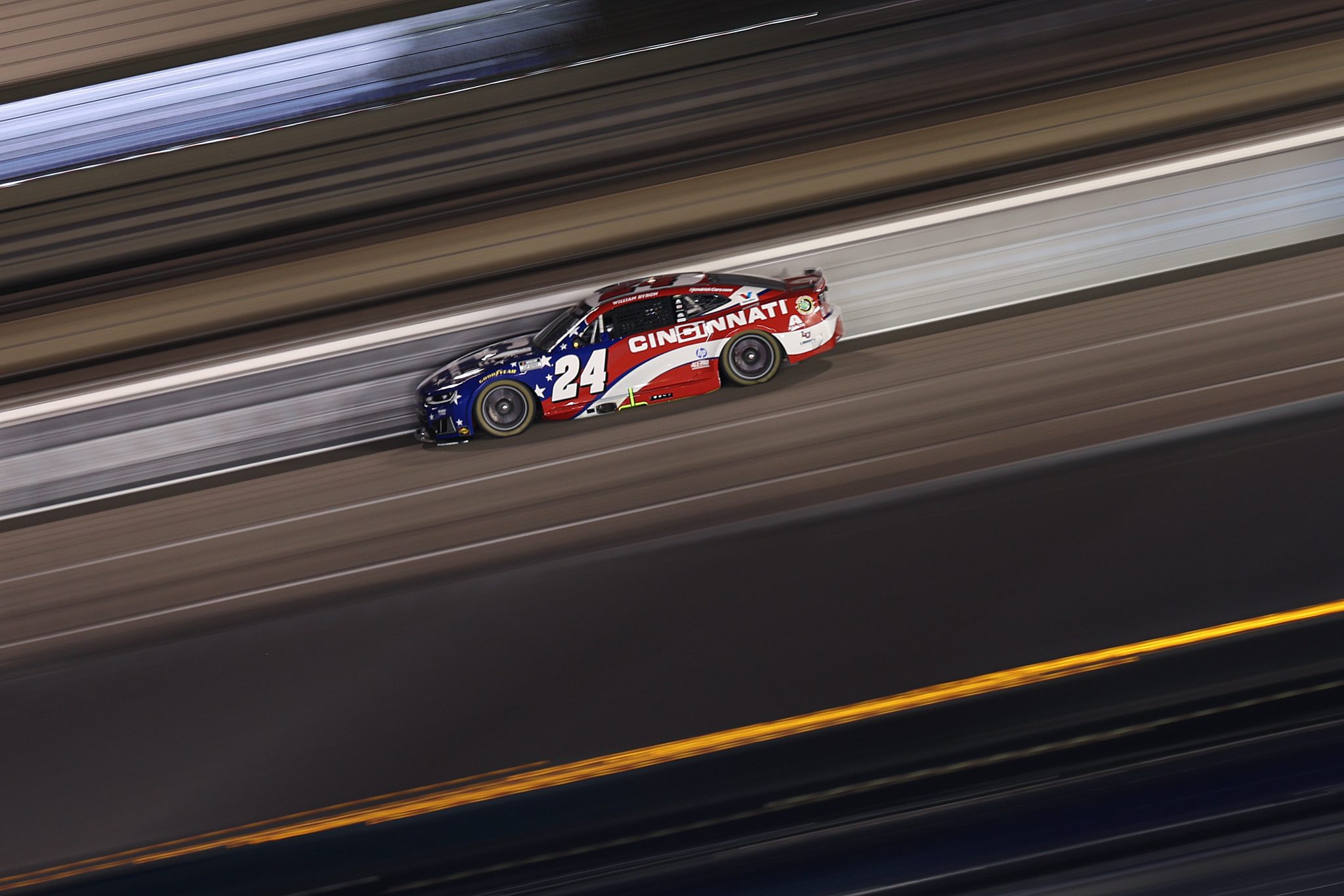 RICHMOND, VIRGINIA - AUGUST 15: William Byron, driver of the #24 Cincinnati Chevrolet, drives during the NASCAR Cup Series Cook Out 400 at Richmond Raceway on August 15, 2026 in Richmond, Virginia. (Photo by David Jensen/Getty Images) | Getty Images