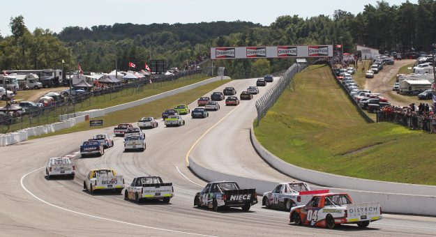 BOWMANVILLE, ON - AUGUST 25:  The start of the Chevrolet Silverado 250 Gander Nascar Outdoor Truck Series event at Canadian Tire Motorsport Park on August 25, 2019 in Bowmanville, Ontario, Canada. (Photo by Claus Andersen/Getty Images) *** Local Caption *** | Getty Images