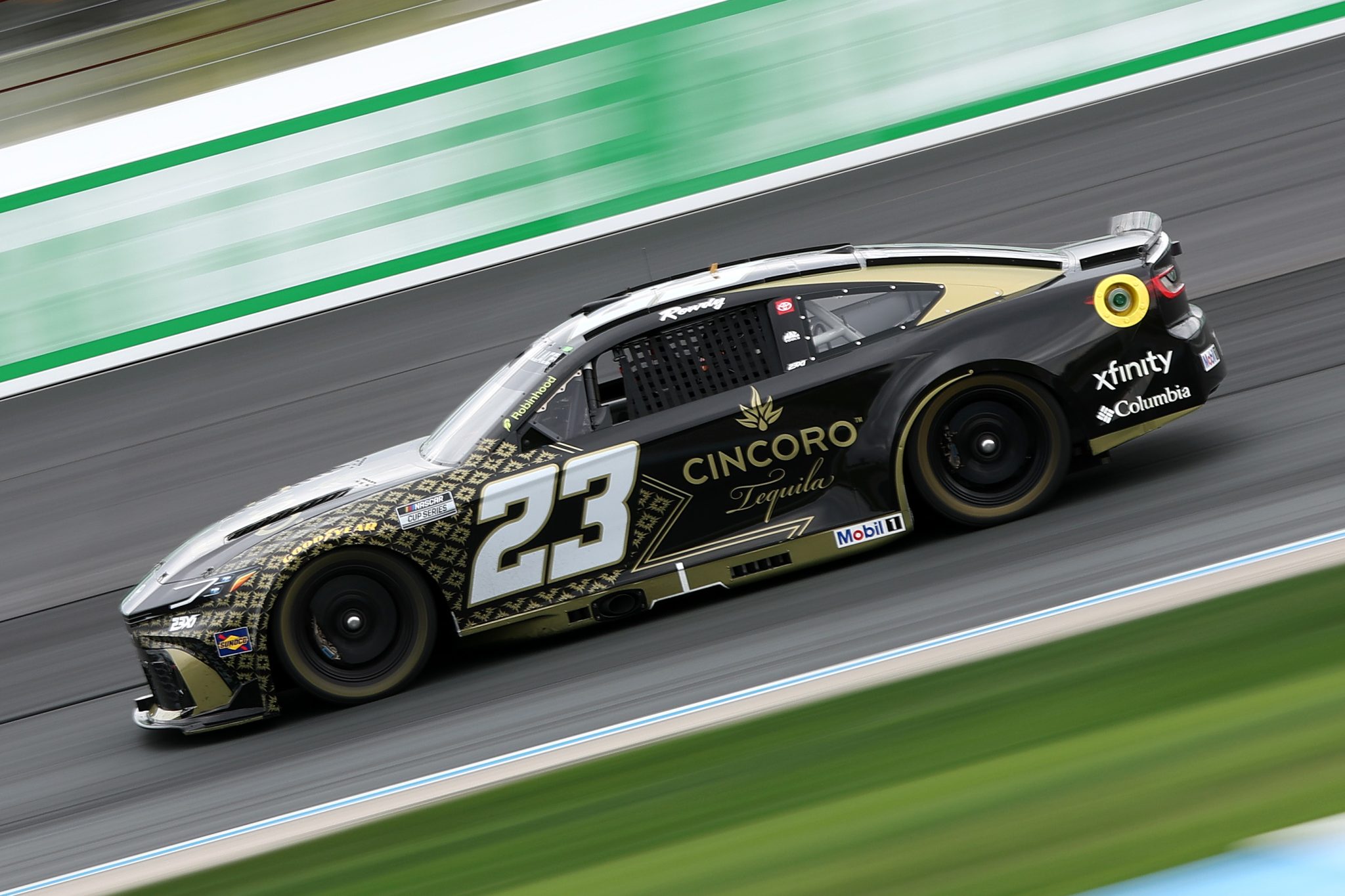 LOUDON, NEW HAMPSHIRE - AUGUST 22: Bubba Wallace, driver of the #23 Cincoro Tequila Toyota, drives during practice for the NASCAR Cup Series Dollar Tree 301at New Hampshire Motor Speedway on August 22, 2026 in Loudon, New Hampshire. (Photo by Meg Oliphant/Getty Images) | Getty Images