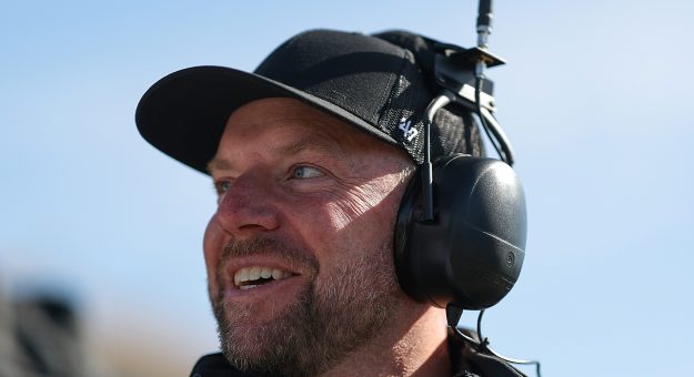 HAMPTON, GEORGIA - FEBRUARY 22: Amazon Prime NASCAR pit reporter, Regan Smith, looks on during qualifying for the NASCAR Cup Series Ambetter Health 400 at Atlanta Motor Speedway on February 22, 2025 in Hampton, Georgia. (Photo by Chris Graythen/Getty Images) | Getty Images