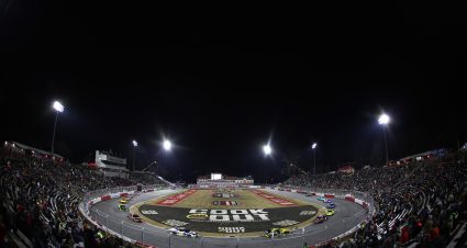 WINSTON SALEM, NORTH CAROLINA - FEBRUARY 04: A general view of racing from the grandstands during the Cook Out Clash at Bowman Gray Stadium at Bowman Gray Stadium on February 04, 2026 in Winston Salem, North Carolina. (Photo by Jonathan Bachman/Getty Images) | Getty Images