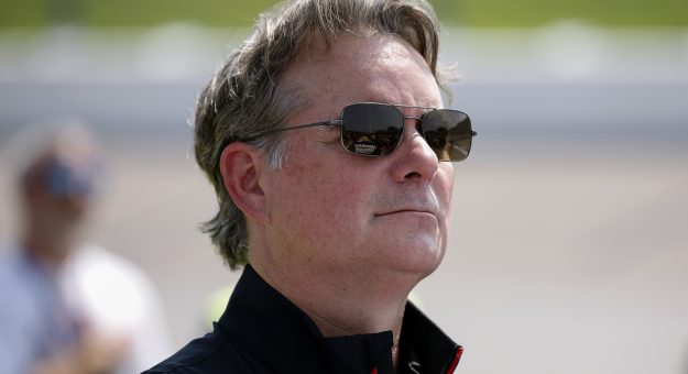 NEWTON, IOWA - AUGUST 09: Hendrick Motorsports vice chairman Jeff Gordon stands during the national anthem prior to the NASCAR Cup Series Iowa Corn 350 Powered by Ethanol at Iowa Speedway on August 09, 2026 in Newton, Iowa. (Photo by Sean Gardner/Getty Images) | Getty Images