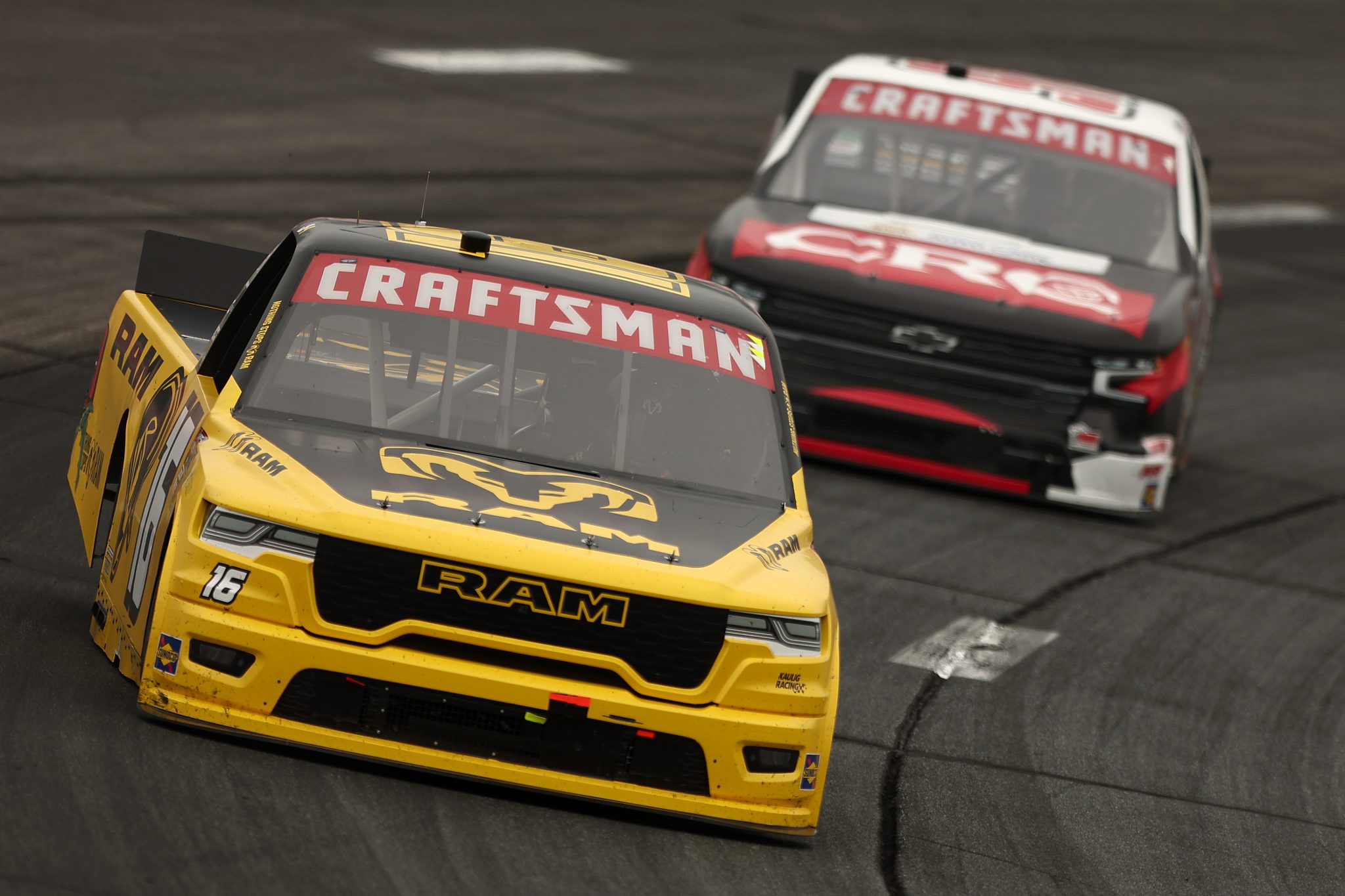 LOUDON, NEW HAMPSHIRE - AUGUST 22: Justin Haley, driver of the #16 RAM RAM, drives during the NASCAR Craftsman Truck Series Team EJP 175 at New Hampshire Motor Speedway on August 22, 2026 in Loudon, New Hampshire. (Photo by Meg Oliphant/Getty Images) | Getty Images