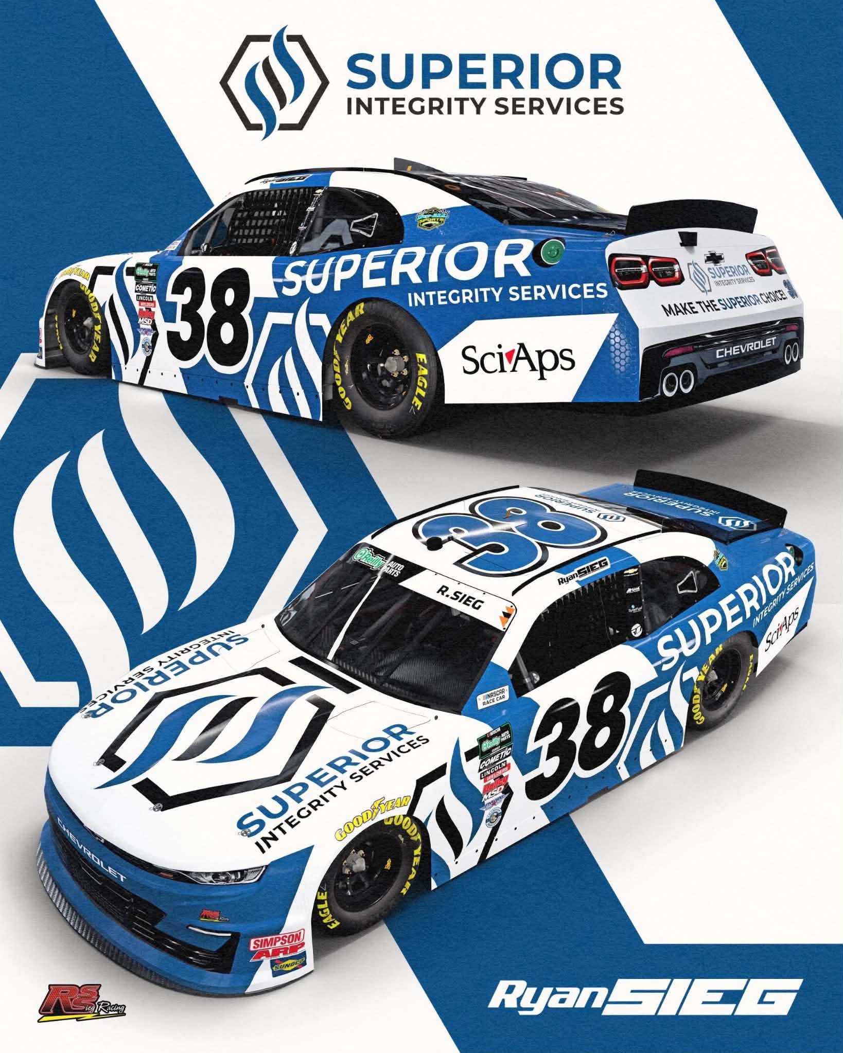 Ryan Sieg Daytona Scheme