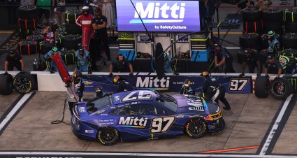 RICHMOND, VIRGINIA - AUGUST 15: Shane van Gisbergen, driver of the #97 Mitti Chevrolet, pits during the NASCAR Cup Series Cook Out 400 at Richmond Raceway on August 15, 2026 in Richmond, Virginia. (Photo by David Jensen/Getty Images) | Getty Images