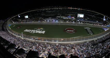 DAYTONA BEACH, FLORIDA - AUGUST 29: A general view of racing during the NASCAR Cup Series Coke Zero Sugar 400 at Daytona International Speedway on August 29, 2026 in Daytona Beach, Florida. (Photo by James Gilbert/Getty Images) | Getty Images