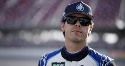TALLADEGA, ALABAMA - APRIL 24: Dean Thompson, driver of the #26 Thompson Pipe Group Toyota, looks on during qualifying for the NASCAR O'Reilly Auto Parts Series Ag-Pro 300 at Talladega Superspeedway on April 24, 2026 in Talladega, Alabama. (Photo by Sean Gardner/Getty Images) | Getty Images