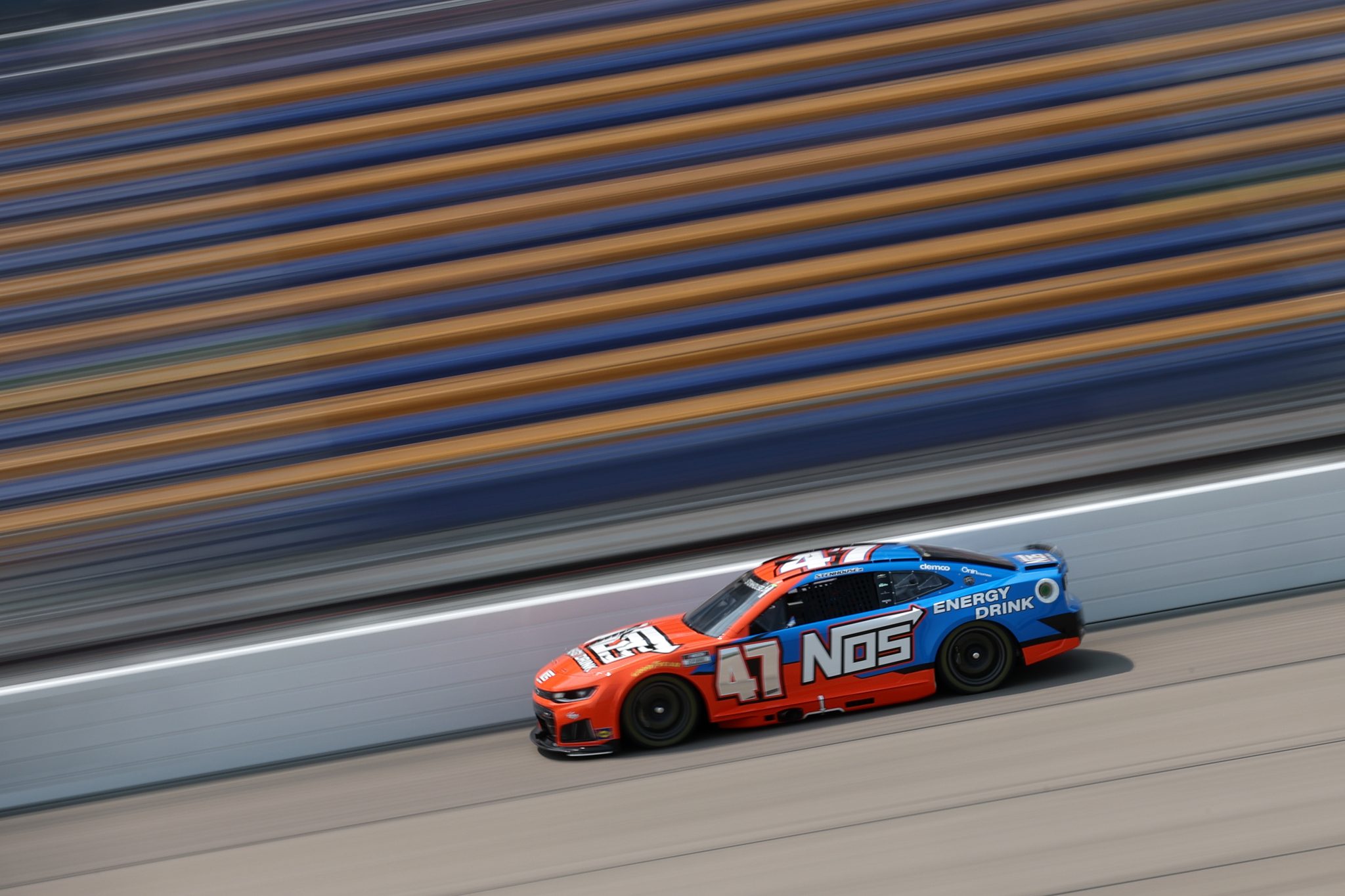 NEWTON, IOWA - AUGUST 08: Ricky Stenhouse Jr., driver of the #47 NOS Energy Chevrolet, drives during practice for the NASCAR Cup Series Iowa Corn 350 Powered by Ethanol at Iowa Speedway on August 08, 2026 in Newton, Iowa. (Photo by Chris Graythen/Getty Images) | Getty Images
