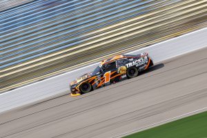 NEWTON, IOWA - AUGUST 08: Carson Kvapil, driver of the #1 Bass Pro Shops Chevrolet, drives during practice for the NASCAR O'Reilly Auto Parts Series HyVee Perks 250 at Iowa Speedway on August 08, 2026 in Newton, Iowa. (Photo by Sean Gardner/Getty Images) | Getty Images