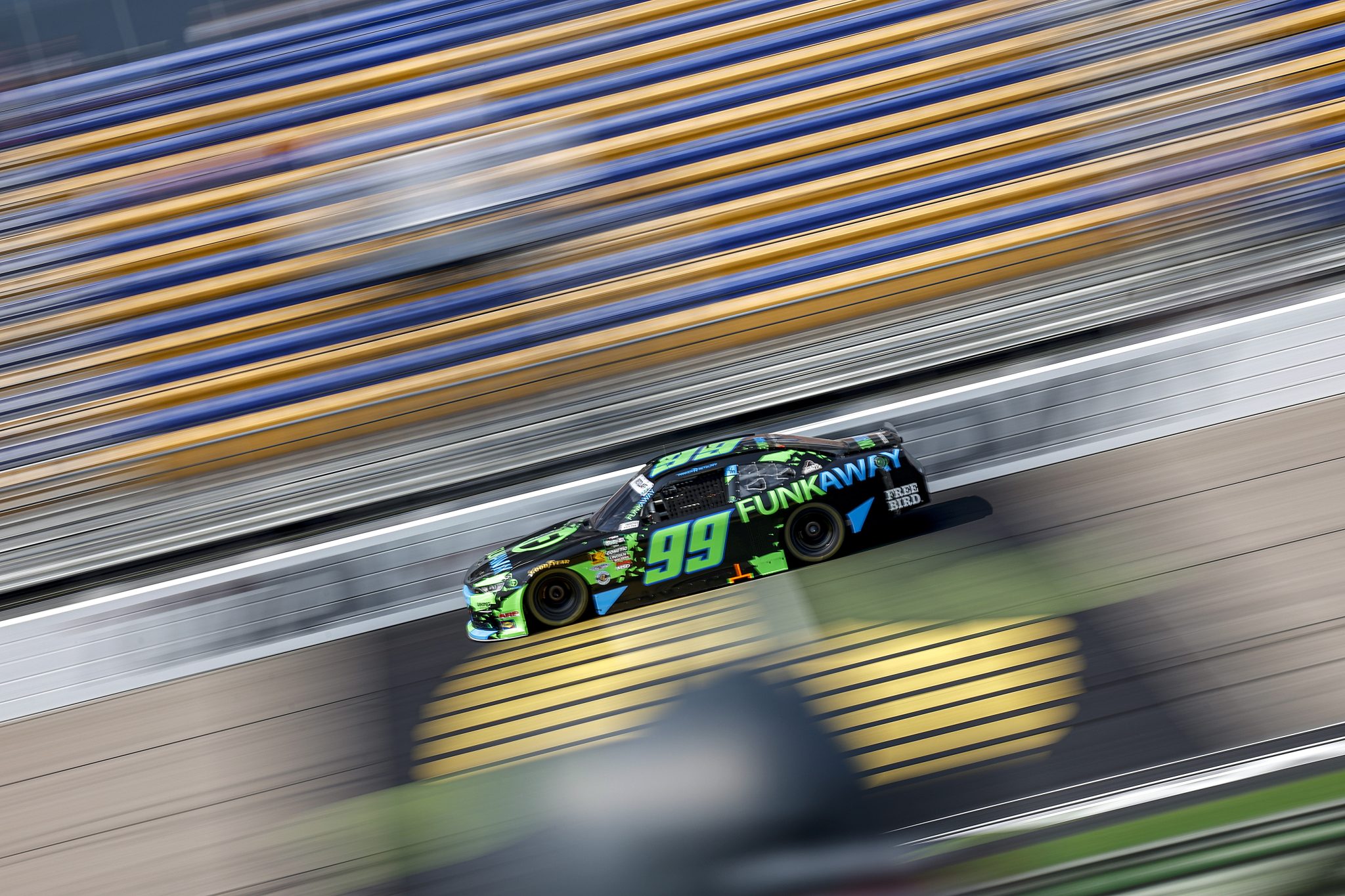 NEWTON, IOWA - AUGUST 08: Parker Retzlaff, driver of the #99 FUNKAWAY Chevrolet, drives during practice for the NASCAR O'Reilly Auto Parts Series HyVee Perks 250 at Iowa Speedway on August 08, 2026 in Newton, Iowa. (Photo by Sean Gardner/Getty Images) | Getty Images