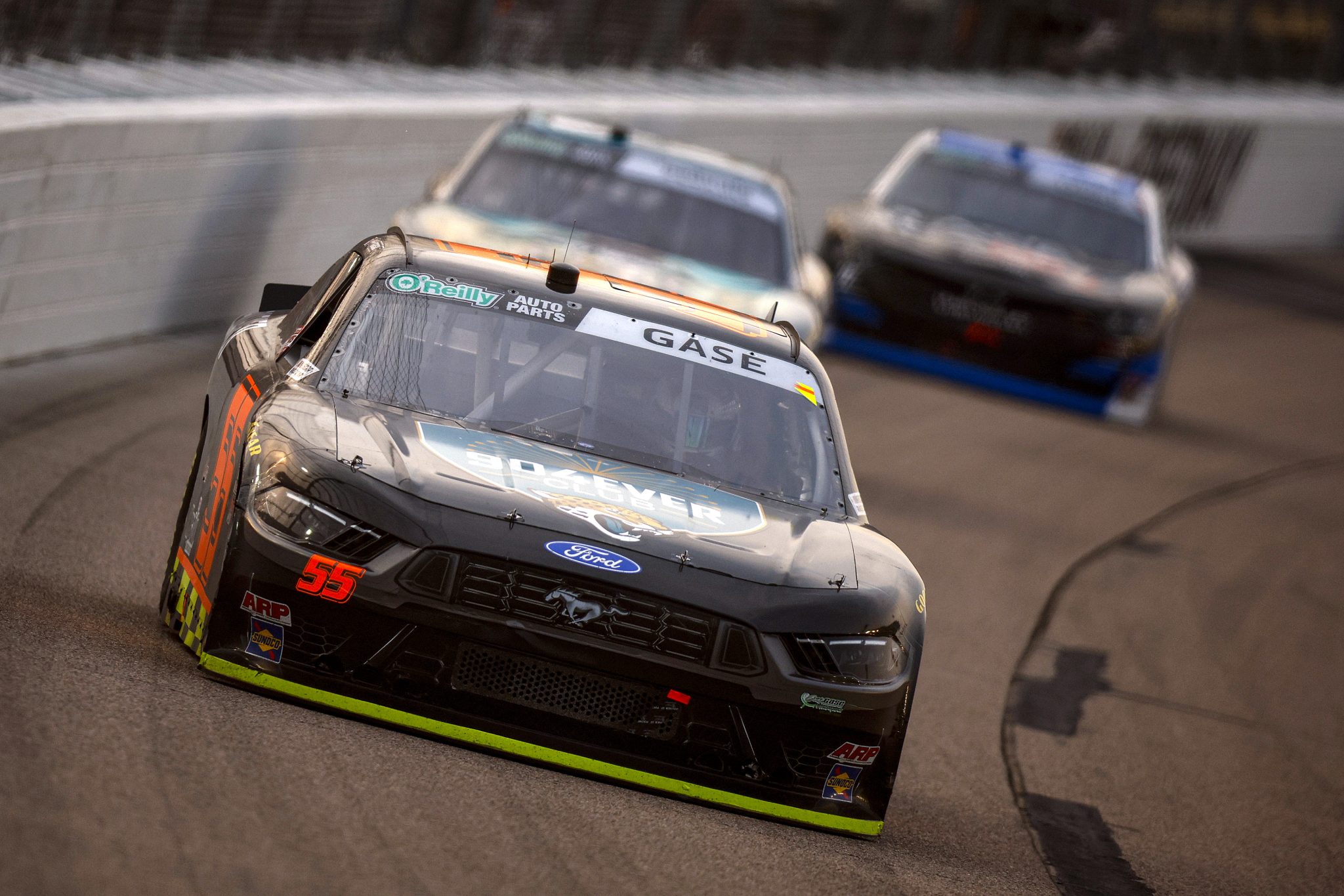 NEWTON, IOWA - AUGUST 08: Joey Gase, driver of the #55 904EVER Club Ford, drives during the NASCAR O'Reilly Auto Parts Series HyVee Perks 250 at Iowa Speedway on August 08, 2026 in Newton, Iowa. (Photo by Sean Gardner/Getty Images) | Getty Images