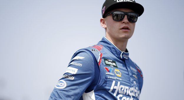 NEWTON, IOWA - AUGUST 08: Corey Day, driver of the #17 HendrickCars.com Chevrolet, looks on during qualifying for the NASCAR O'Reilly Auto Parts Series HyVee Perks 250 at Iowa Speedway on August 08, 2026 in Newton, Iowa. (Photo by Sean Gardner/Getty Images) | Getty Images