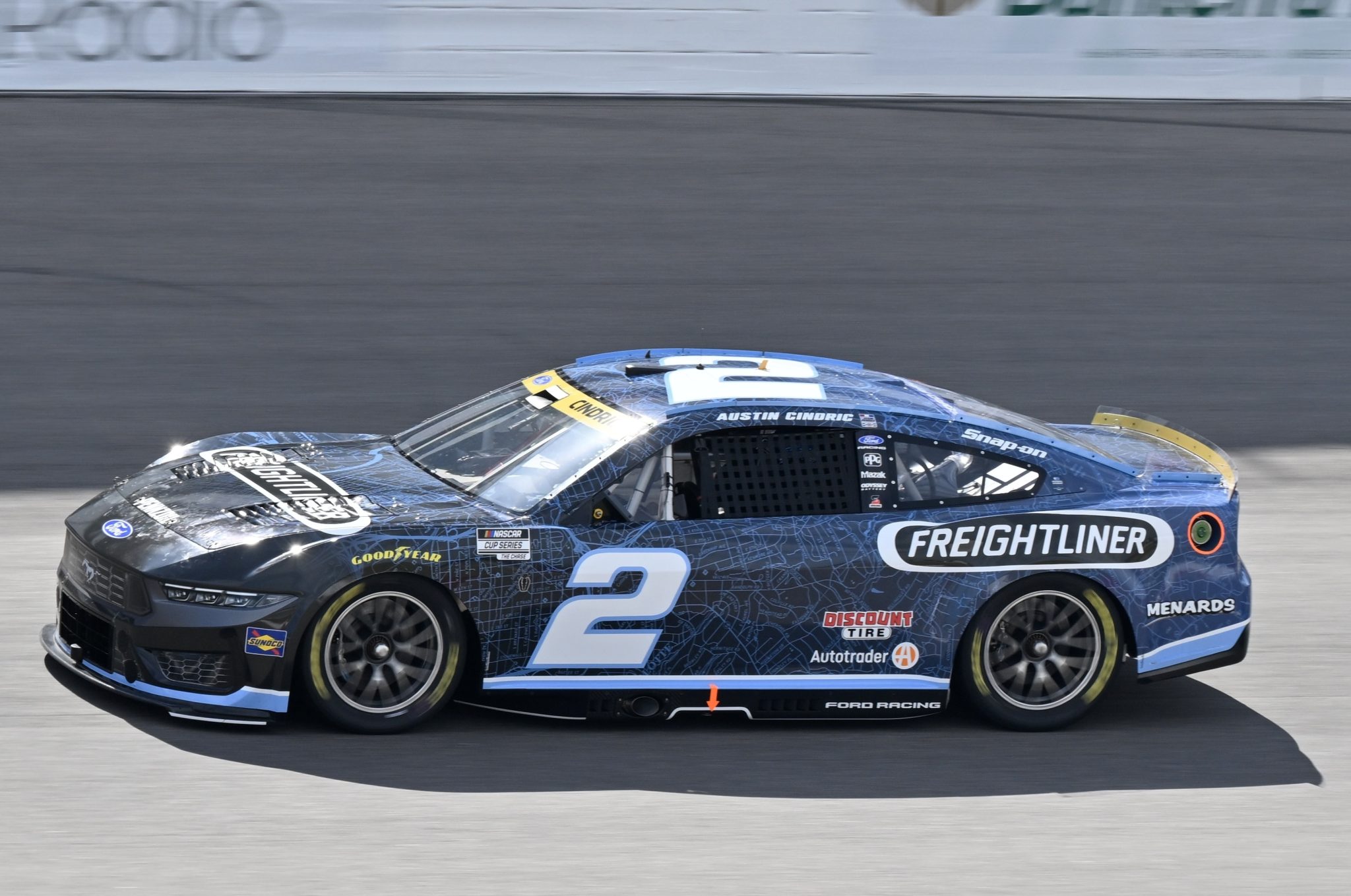 MADISON, ILLINOIS – SEPTEMBER 12: Austin Cindric, driver of the #2 Freightliner Ford, drives during preparation for the NASCAR Cup Series Enjoy Illinois 300 at WWT Raceway on September 12, 2026 in Madison, Illinois. (Photo from Team Penske)