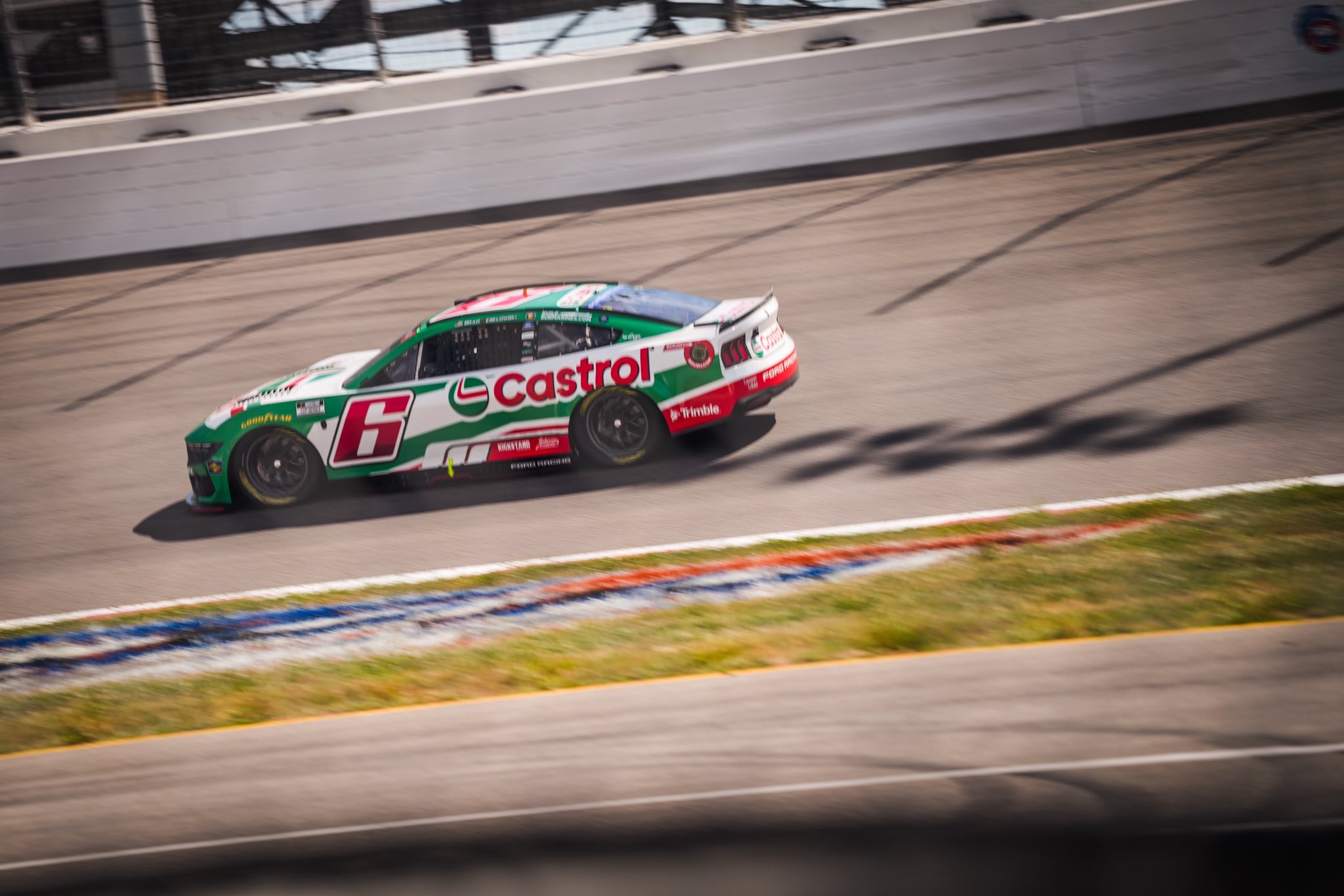 MADISON, ILLINOIS – SEPTEMBER 12: Brad Keselowski, driver of the #6 Castrol Ford, drives during preparation for the NASCAR Cup Series Enjoy Illinois 300 at WWT Raceway on September 12, 2026 in Madison, Illinois. (Photo from RFK Racing)