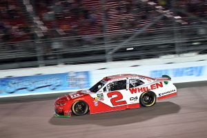 MADISON, ILLINOIS - SEPTEMBER 12: Jesse Love, driver of the #2 Whelen Chevrolet, drives during the NASCAR O'Reilly Auto Parts Series Nu Way 225 Powered by Bobcat and Sauced by Blues Hog at WWT Raceway on September 12, 2026 in Madison, Illinois. (Photo by Amy Kontras/Getty Images) | Getty Images