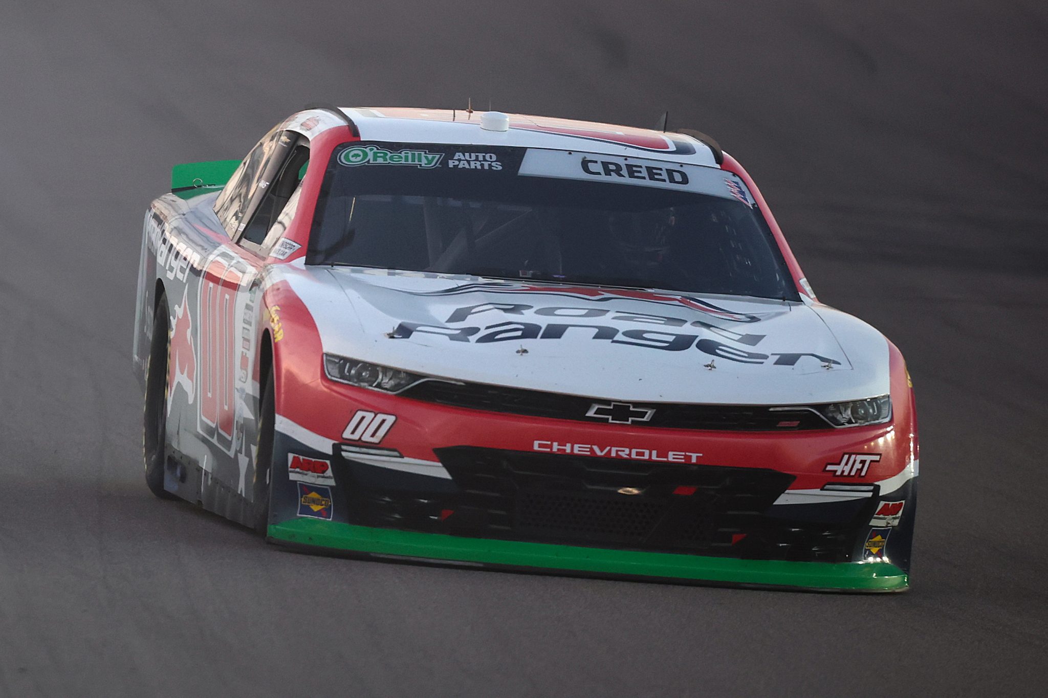 MADISON, ILLINOIS - SEPTEMBER 12: Sheldon Creed, driver of the #00 Road Ranger Chevrolet, drives during the NASCAR O'Reilly Auto Parts Series Nu Way 225 Powered by Bobcat and Sauced by Blues Hog at WWT Raceway on September 12, 2026 in Madison, Illinois. (Photo by Chris Graythen/Getty Images) | Getty Images