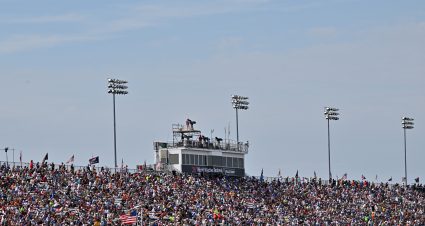 MADISON, ILLINOIS - SEPTEMBER 13: A general view of the grandstands during the NASCAR Cup Series Enjoy Illinois 300 at WWT Raceway on September 13, 2026 in Madison, Illinois. (Photo by Amy Kontras/Getty Images) | Getty Images
