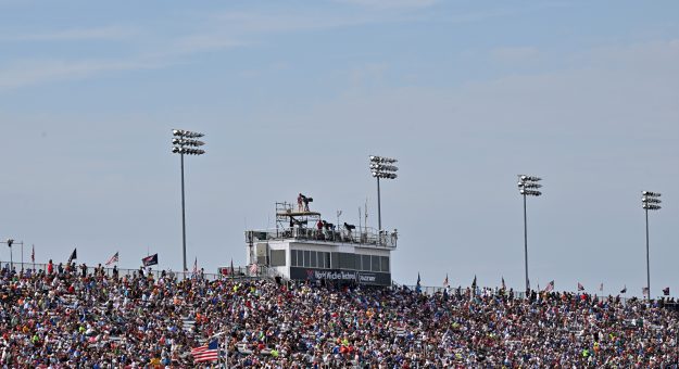 MADISON, ILLINOIS - SEPTEMBER 13: A general view of the grandstands during the NASCAR Cup Series Enjoy Illinois 300 at WWT Raceway on September 13, 2026 in Madison, Illinois. (Photo by Amy Kontras/Getty Images) | Getty Images
