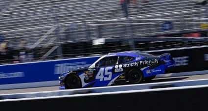 Lavar Scott’s 2026 #45 Strictly Friendly Ford paint scheme.