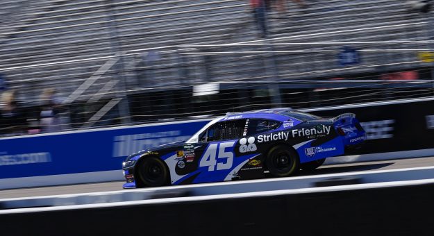 Lavar Scott’s 2026 #45 Strictly Friendly Ford paint scheme.
