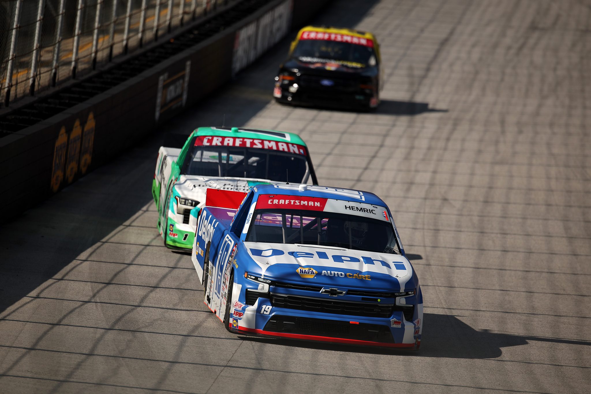 BRISTOL, TENNESSEE - SEPTEMBER 17: Daniel Hemric, driver of the #19 Delphi Chevrolet, drives during practice for the NASCAR Craftsman Truck Series UNOH 250 Presented by Ohio Logistics at Bristol Motor Speedway on September 17, 2026 in Bristol, Tennessee. (Photo by Jonathan Bachman/Getty Images) | Getty Images