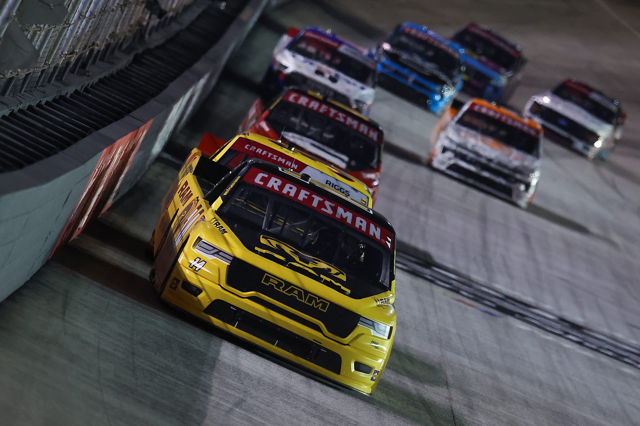 BRISTOL, TENNESSEE - SEPTEMBER 17: Mini Tyrrell, driver of the #14 RAM RAM, drives during the NASCAR Craftsman Truck Series UNOH 250 Presented by Ohio Logistics at Bristol Motor Speedway on September 17, 2026 in Bristol, Tennessee. (Photo by Jonathan Bachman/Getty Images) | Getty Images