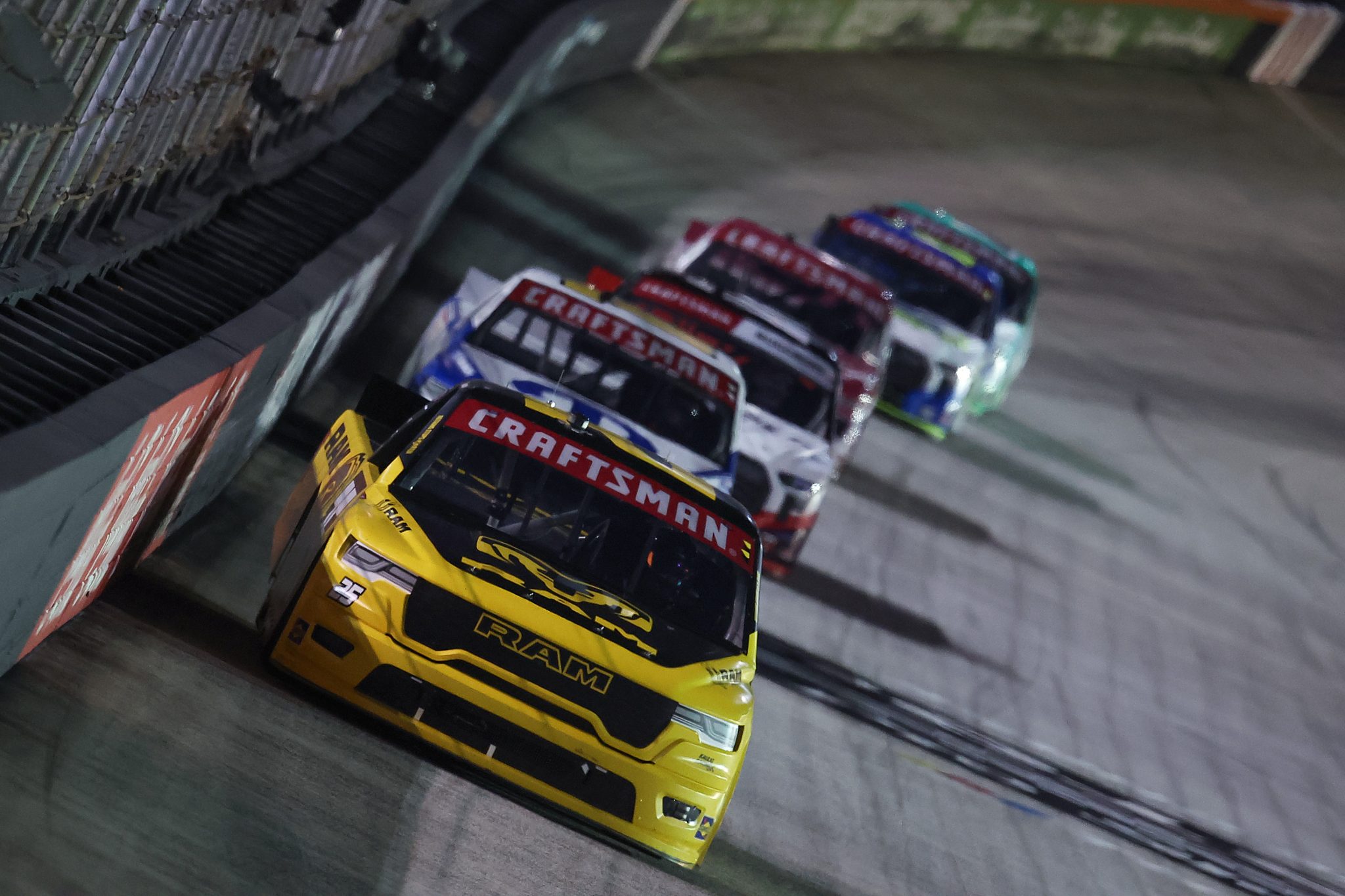 BRISTOL, TENNESSEE - SEPTEMBER 17: Regan Smith, driver of the #25 RAM RAM, drives during the NASCAR Craftsman Truck Series UNOH 250 Presented by Ohio Logistics at Bristol Motor Speedway on September 17, 2026 in Bristol, Tennessee. (Photo by Jonathan Bachman/Getty Images) | Getty Images