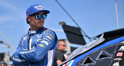 MADISON, ILLINOIS - SEPTEMBER 13: Kyle Larson, driver of the #5 HendrickCars.com Chevrolet, waits on the grid prior to the NASCAR Cup Series Enjoy Illinois 300 at WWT Raceway on September 13, 2026 in Madison, Illinois. (Photo by Amy Kontras/Getty Images) | Getty Images