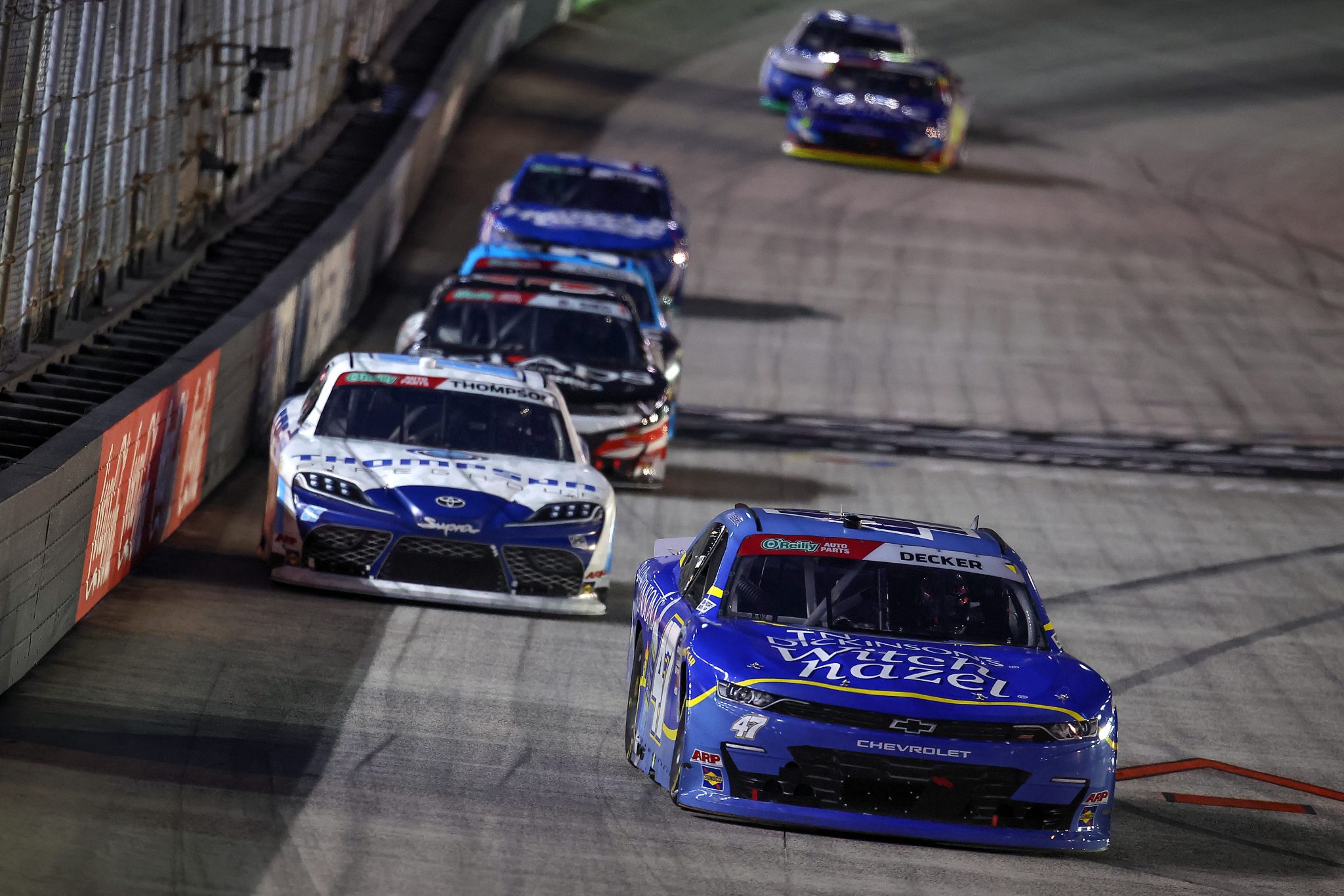 BRISTOL, TENNESSEE - SEPTEMBER 18: Natalie Decker, driver of the #47 T.N Dickinson's Witch Hazel Chevrolet, drives during the NASCAR O'Reilly Auto Parts Series Food City 300 at Bristol Motor Speedway on September 18, 2026 in Bristol, Tennessee. (Photo by Jonathan Bachman/Getty Images) | Getty Images