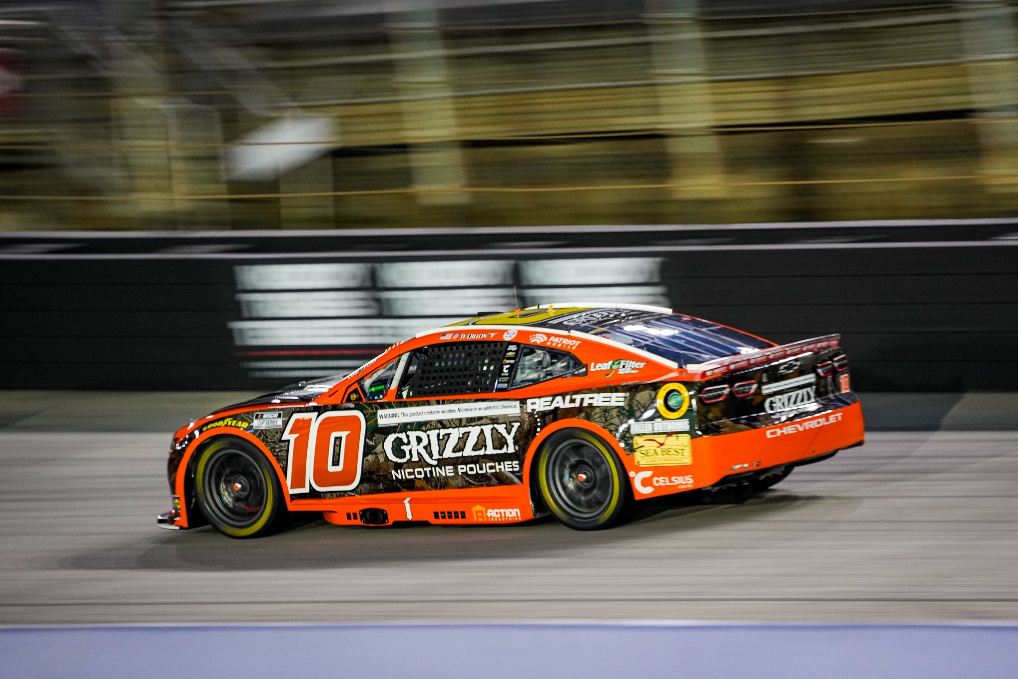 BRISTOL, TN – SEPTEMBER 19: Ty Dillon, driver of the #10 Campers Inn RV Chevrolet, drives during the NASCAR Cup Series Bass Pro Shops Night Race at Bristol Motor Speedway on September 19, 2026 in Bristol, Tennessee. (Photo from Kaulig Racing)