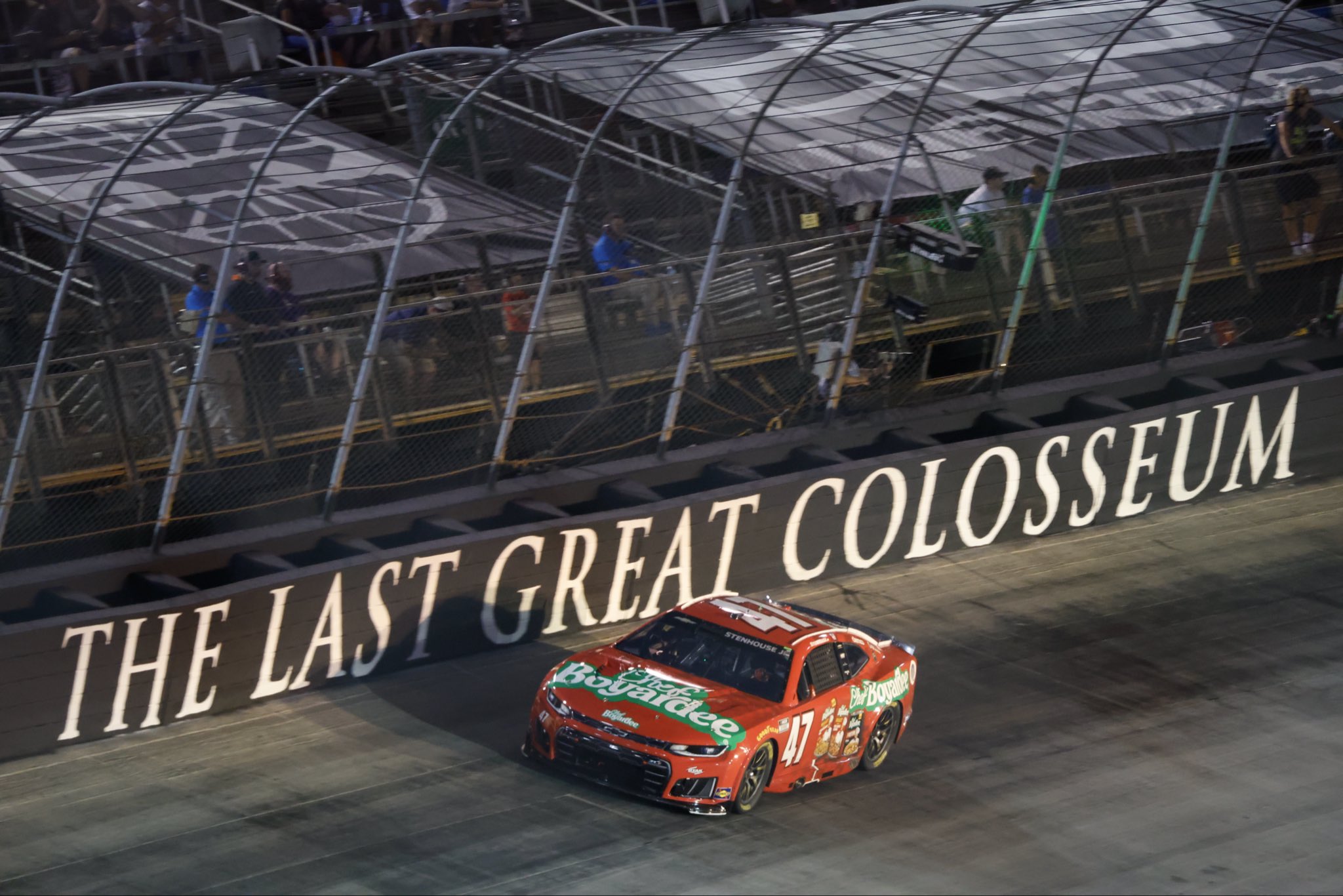 BRISTOL, TN – SEPTEMBER 19: Ricky Stenhouse Jr., driver of the #47 Ram Self Storage Chevrolet, drives during the NASCAR Cup Series Bass Pro Shops Night Race at Bristol Motor Speedway on September 19, 2026 in Bristol, Tennessee. (Photo from HYAK Motorsports)