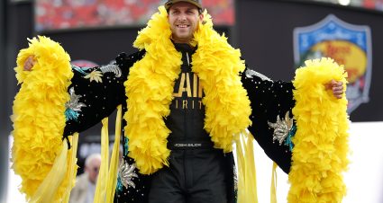 BRISTOL, TENNESSEE - SEPTEMBER 19: Josh Bilicki, driver of the #66 Flair Spirits Ford, walks onstage during driver intros prior to the NASCAR Cup Series Bass Pro Shops Night Race at Bristol Motor Speedway on September 19, 2026 in Bristol, Tennessee. (Photo by Jonathan Bachman/Getty Images) | Getty Images