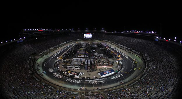 BRISTOL, TENNESSEE - SEPTEMBER 19: A general view of racing during the NASCAR Cup Series Bass Pro Shops Night Race at Bristol Motor Speedway on September 19, 2026 in Bristol, Tennessee. (Photo by Jonathan Bachman/Getty Images) | Getty Images