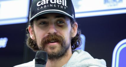 KANSAS CITY, KANSAS - SEPTEMBER 25: NASCAR Cup Series driver, Ryan Blaney speaks to the media during a press conference at Kansas Speedway on September 25, 2026 in Kansas City, Kansas. (Photo by Jonathan Bachman/Getty Images) | Getty Images
