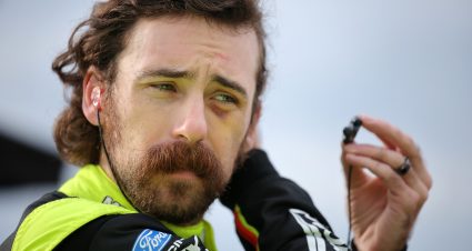 KANSAS CITY, KANSAS - SEPTEMBER 26: Ryan Blaney, driver of the #12 Menards/Cardell Cabinetry Ford, prepares to practice for the NASCAR Cup Series Hollywood Casino 400 at Kansas Speedway on September 26, 2026 in Kansas City, Kansas. (Photo by Jonathan Bachman/Getty Images) | Getty Images
