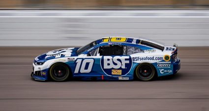 KANSAS CITY, KANSAS - SEPTEMBER 27: Ty Dillon, driver of the #10 Sea Best Chevrolet, drives during the NASCAR Cup Series Hollywood Casino 400 at Kansas Speedway on September 27, 2026 in Kansas City, Kansas. (Photo from Kaulig Racing)