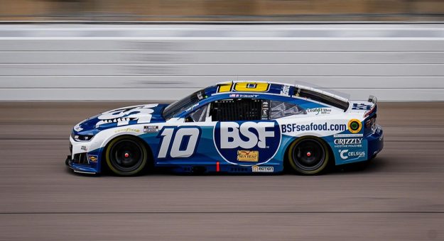 KANSAS CITY, KANSAS - SEPTEMBER 27: Ty Dillon, driver of the #10 Sea Best Chevrolet, drives during the NASCAR Cup Series Hollywood Casino 400 at Kansas Speedway on September 27, 2026 in Kansas City, Kansas. (Photo from Kaulig Racing)