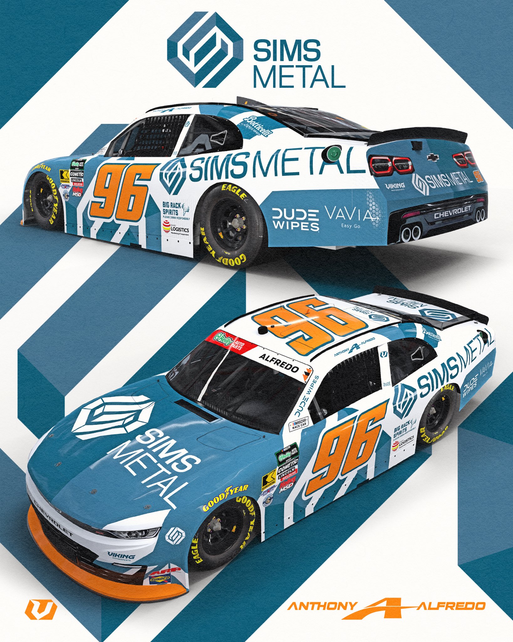 2026 #96 Viking Motorsports O'Reilly Auto Parts Series Paint