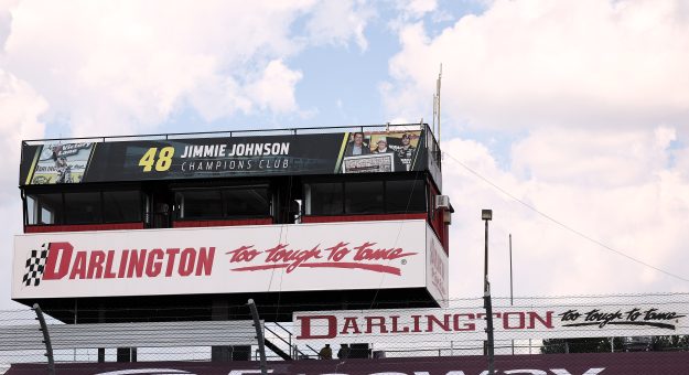 DARLINGTON, SOUTH CAROLINA - SEPTEMBER 05: A general view of the Jimmie Johnson Champions Club during qualifying for the NASCAR O'Reilly Auto Parts Series Fleetio 200 at Darlington Raceway on September 05, 2026 in Darlington, South Carolina. (Photo by Meg Oliphant/Getty Images) | Getty Images