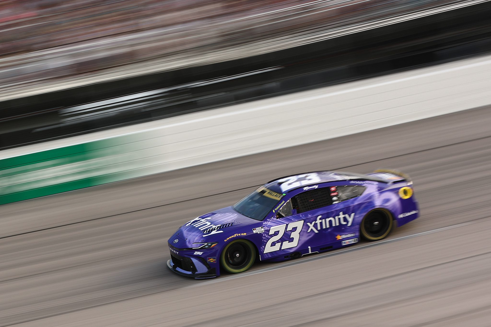 DARLINGTON, SOUTH CAROLINA - SEPTEMBER 06: Bubba Wallace, driver of the #23 Xfinity Toyota, drives during the NASCAR Cup Series Cook Out Southern 500 at Darlington Raceway on September 06, 2026 in Darlington, South Carolina. (Photo by Meg Oliphant/Getty Images) | Getty Images