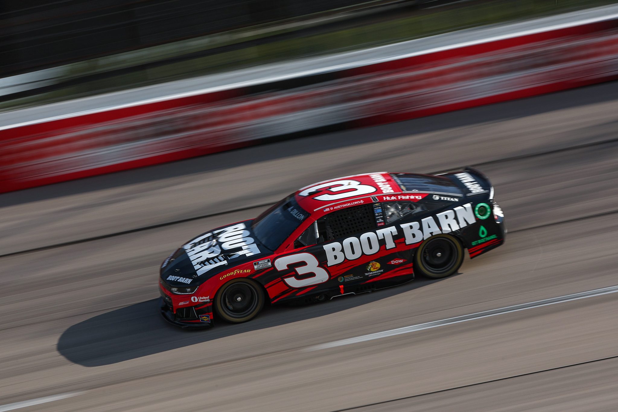 DARLINGTON, SOUTH CAROLINA - SEPTEMBER 06: Austin Dillon, driver of the #3 Boot Barn Chevrolet, drives during the NASCAR Cup Series Cook Out Southern 500 at Darlington Raceway on September 06, 2026 in Darlington, South Carolina. (Photo by Meg Oliphant/Getty Images) | Getty Images