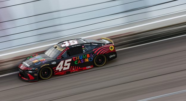 DARLINGTON, SOUTH CAROLINA - SEPTEMBER 06: Tyler Reddick, driver of the #45 Chumba Casino Toyota, drives during the NASCAR Cup Series Cook Out Southern 500 at Darlington Raceway on September 06, 2026 in Darlington, South Carolina. (Photo by Meg Oliphant/Getty Images) | Getty Images