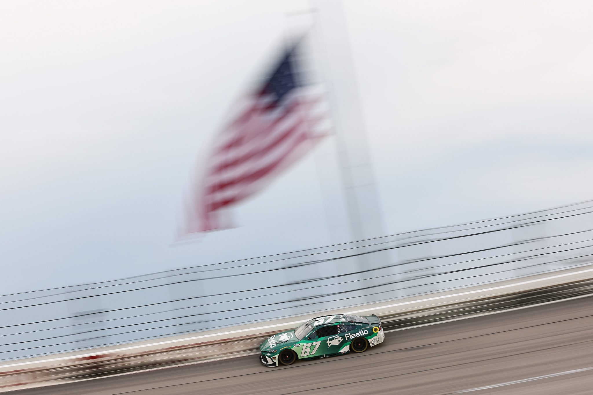 DARLINGTON, SOUTH CAROLINA - SEPTEMBER 06: Corey Heim, driver of the #67 Fleetio Toyota, drives during the NASCAR Cup Series Cook Out Southern 500 at Darlington Raceway on September 06, 2026 in Darlington, South Carolina. (Photo by Meg Oliphant/Getty Images) | Getty Images