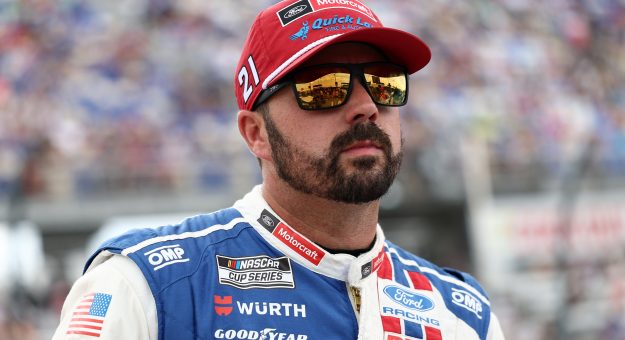 DARLINGTON, SOUTH CAROLINA - SEPTEMBER 06: Josh Berry, driver of the #21 Motorcraft/Quick Lane Ford, looks on prior to the NASCAR Cup Series Cook Out Southern 500 at Darlington Raceway on September 06, 2026 in Darlington, South Carolina. (Photo by Meg Oliphant/Getty Images) | Getty Images